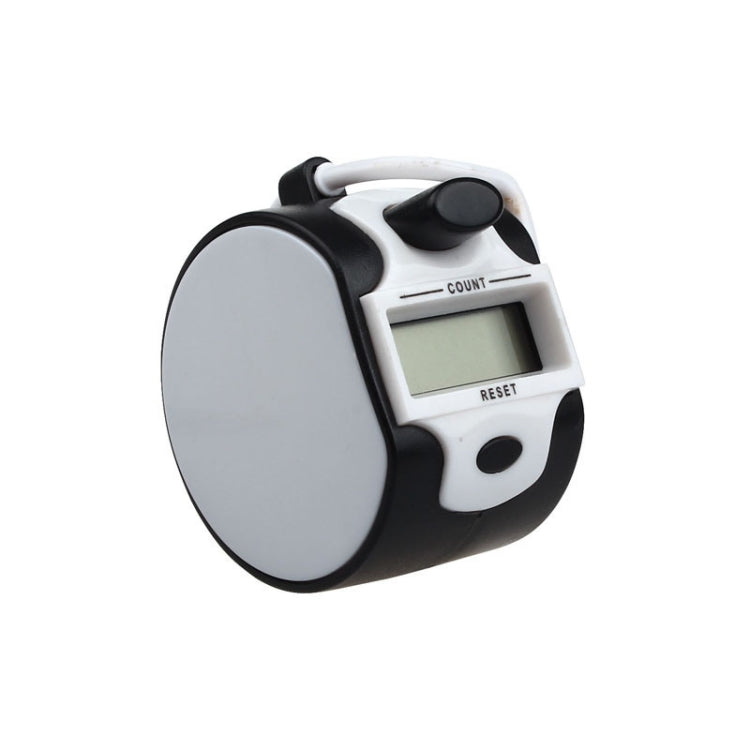 White and black manual press electronic counter with LCD count window and reset button