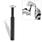 Black golf wedge head sharpening tool with cross metal head and textured grip