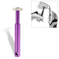 Purple golf wedge head sharpening tool with cross metal head and textured grip