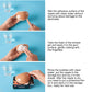 Skin-tone silicone nipple cover sticker patch, adhesive side shown in close-up