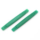 Green plastic pry picks with ridged edges, 2-piece set