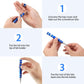 Hand using blue aluminum mini tool pen screwdriver to remove or insert bits