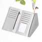 Light gray long zipper clutch wallet open view with card slots and inner compartments