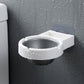 Wall-mounted split ashtray, white with gray bowl and water droplets on cover