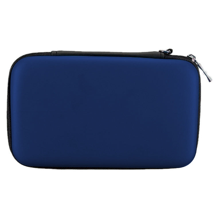 Blue EVA hard carry case cover with zippered closure and top loop handle
