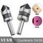 Countersink drill bits with round shanks, sizes 12 and 16