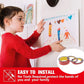 Red double-sided acrylic foam tape used for paper crafts by a child
