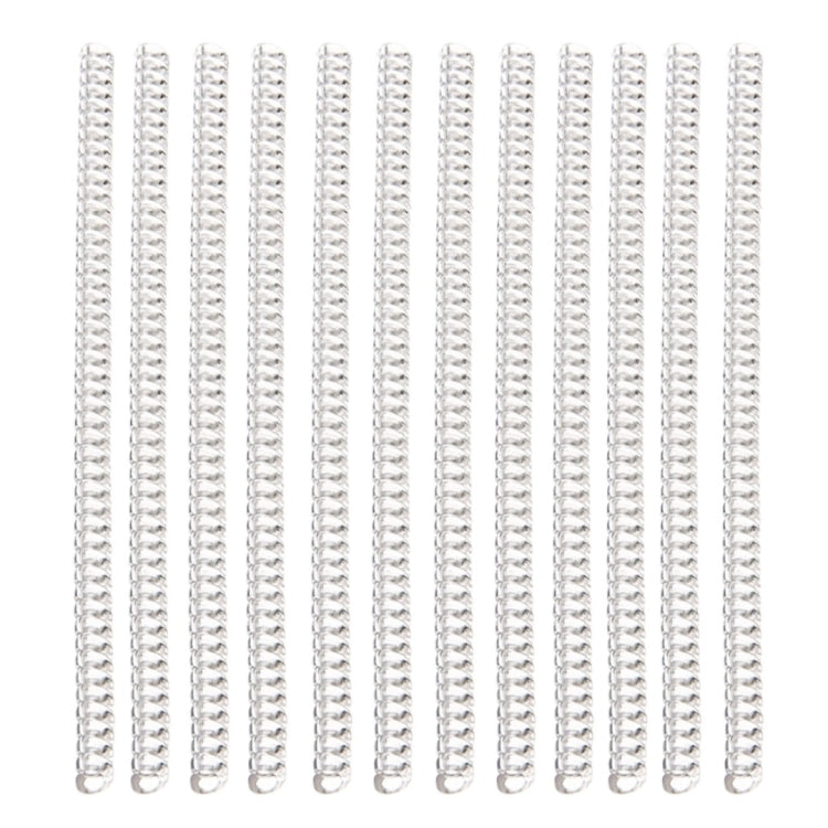 Silver-tone spiral ring size adjuster strip with evenly spaced coils