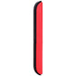 Red and black folding safety mini scissors with curved protective guard