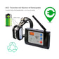 Electronic dog trainer receiver collar with handheld wireless transmitter and antenna