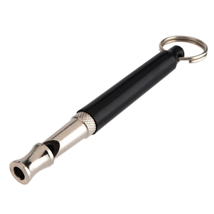 Ultrasonic dog training device, black handle with silver mouthpiece and key ring