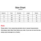 Hoodie size chart table listing measurements for S to XL