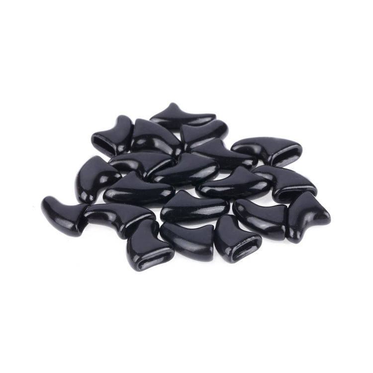 Black silicone cat nail caps, small claw-shaped pieces