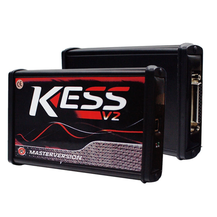 KESS V2 ECU programmer controller with front label and side connector panel