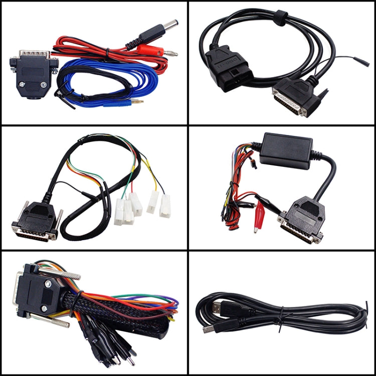 ECU programming cable set with DB connector and multi-wire harness