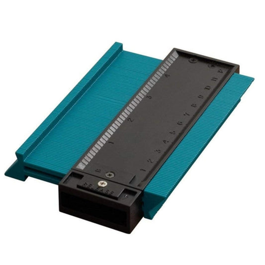 120mm profile marking tool for pipes/ducts, black guide rail on turquoise base