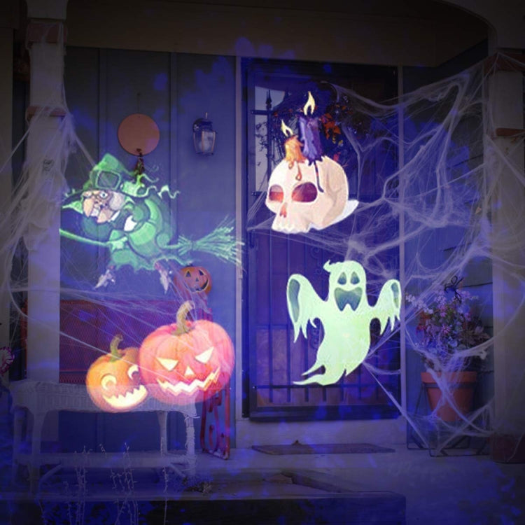 LED double-tube water waves projector light casting Halloween wave patterns