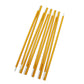 Aluminum tent support poles, yellow rods bundle with metal connector ends