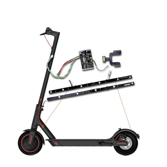Electric scooter battery control board set with wiring and side strip for M365