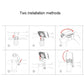 GIYO M4 bicycle computer installation diagram with two mounting methods shown