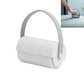 Handheld sticky lint roller brush, white base with gray loop handle strap