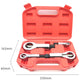 Nut splitter tool set in red case with size guide: 250mm, 165mm, 60mm