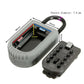 Wall-mounted key lock box with keypad and labeled dimensions for shackle and box