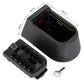 Shield-shaped key lock box with open interior and accessory tool for the keypad cover