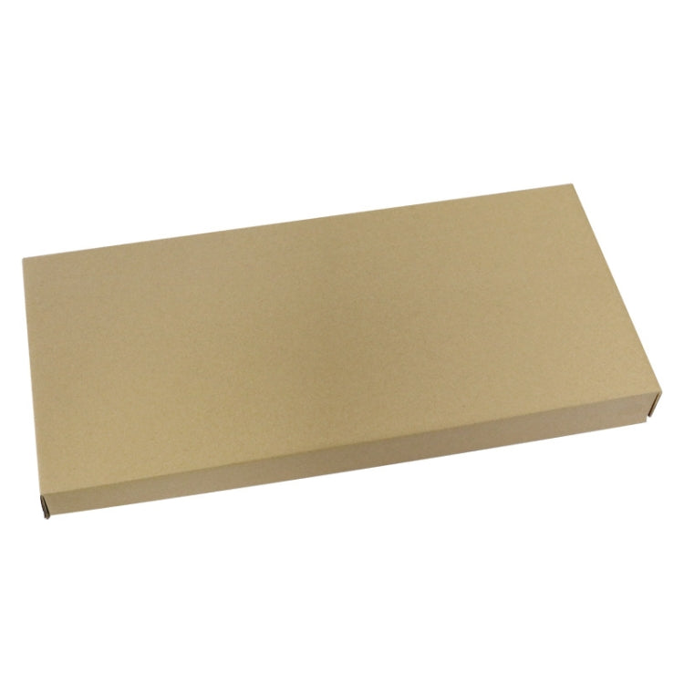 Flat brown cardboard packaging box for weed puller tool