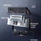 Portable car heater cutaway showing vent fins, copper core, and soft base
