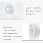 Round white LED night light with human-body induction sensor and light opening