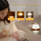 Bear night light wall lamp showing three light modes, warm glow