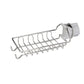Stainless steel drain rack with wire bars and mounting clamp