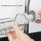 Faucet rack mounting bracket with threaded knob for easy installation