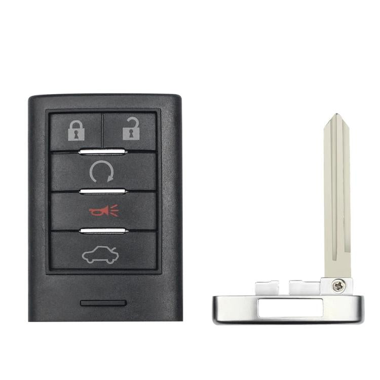 Black remote key fob case with button icons and blank metal key blade