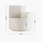 Rotating pen holder dimensions: 12cm wide, 8cm tall, 5.5cm depth, 12cm height.