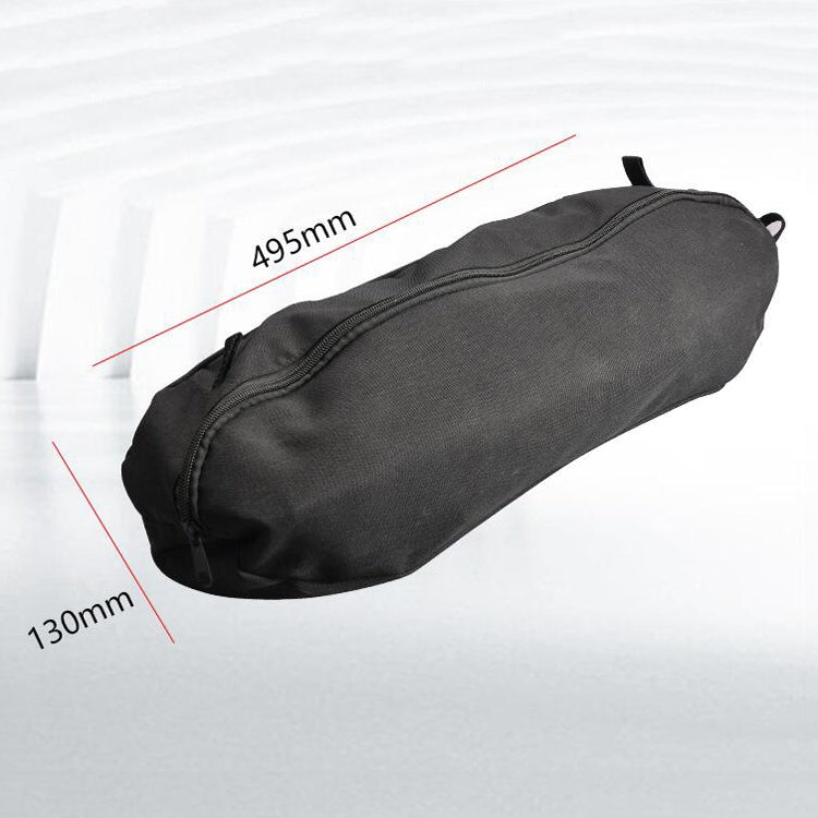 Folding chair carry bag, black fabric with zipper and carry handle