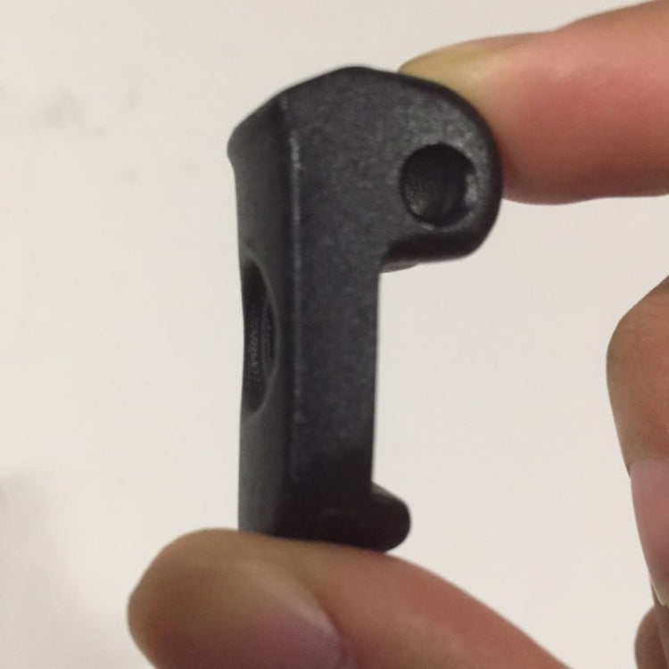Black folding position fixing hook accessory for Xiaomi Mijia M365, side profile