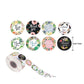 Thank you seal sticker sheet roll with 9 round “Thank you” floral seal stickers