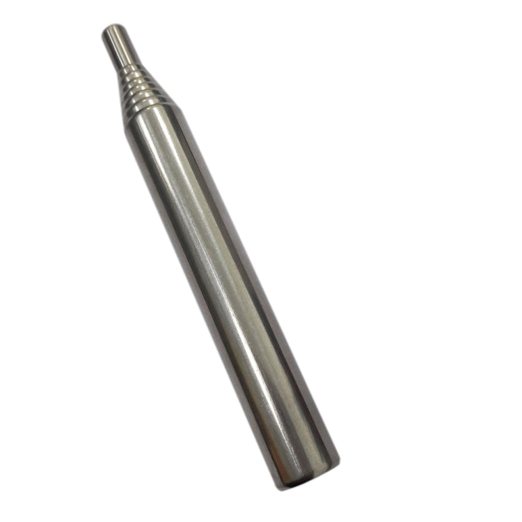 Single silver metal section with ridged coupler for a retractable blow fire tube