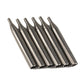 Retractable blow fire tube kit with 8 silver metal sections, compact angled view