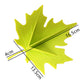 Green maple-leaf finger safety door stop with stem and leaf-shaped stopper