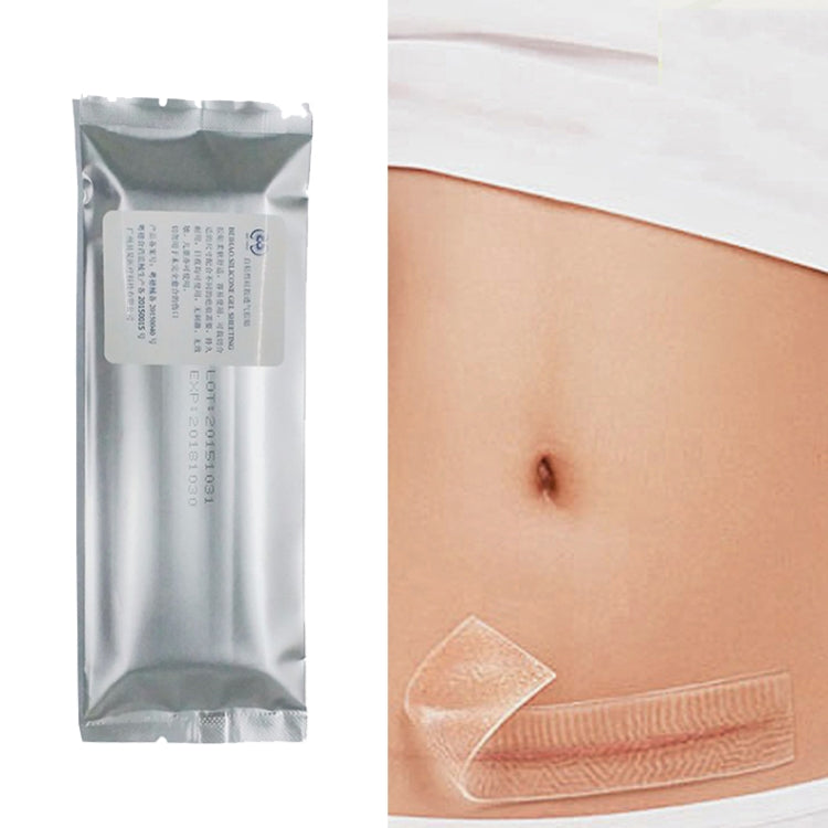 Silicone gel scar therapy patch in metallic silver pouch