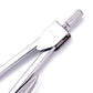 Drawing compass head and grip with adjustment lever on chrome metal body