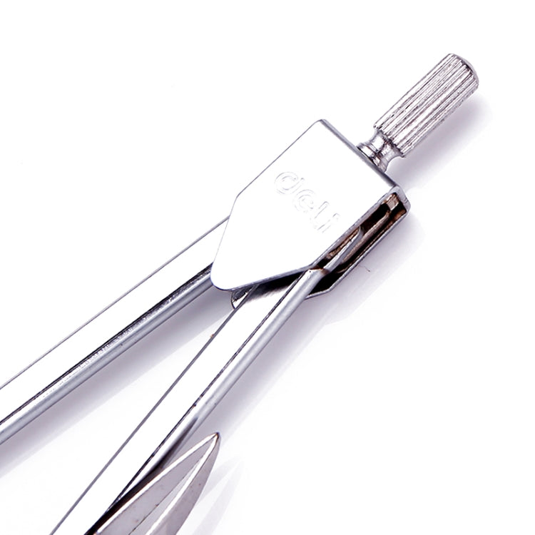 Drawing compass head and grip with adjustment lever on chrome metal body