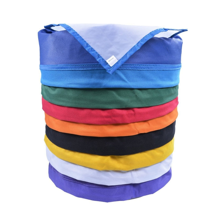 Stacked filter mesh bag set: blue, green, red, orange, black, yellow, drawstring ties