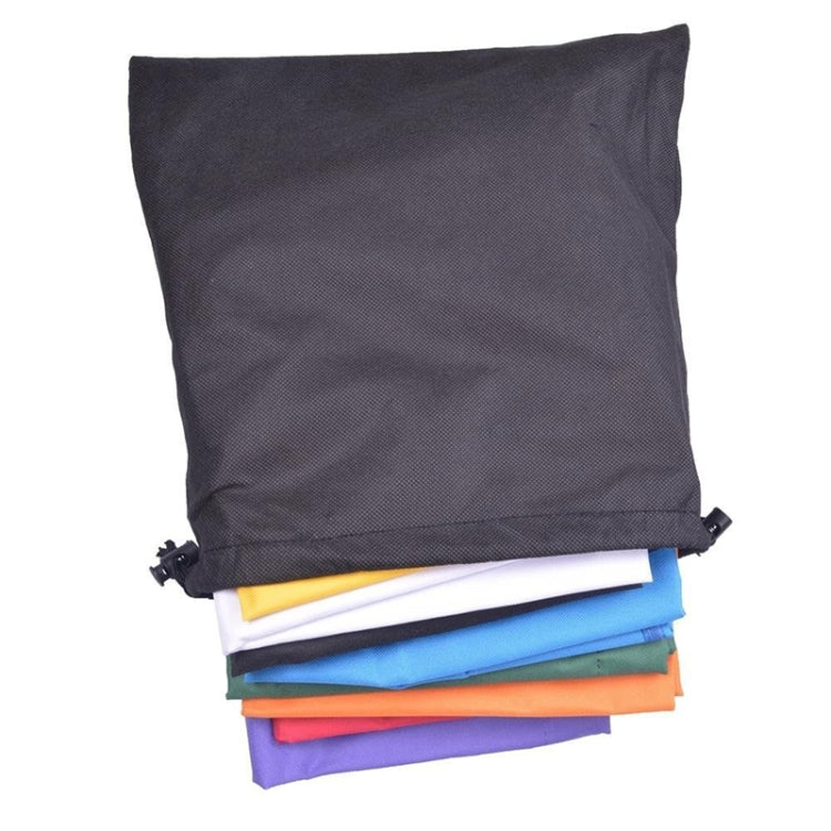 Stack of filter mesh bags in dark and bright colors, with drawstring ties