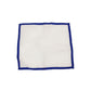 Rectangular mesh filter bag with blue border
