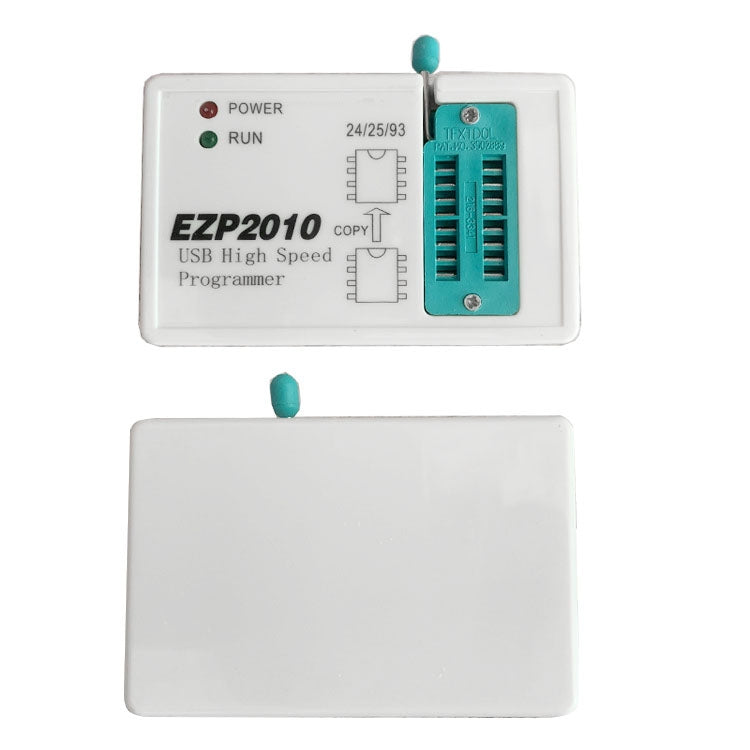 USB high-speed programmer device with display ports and green power indicator