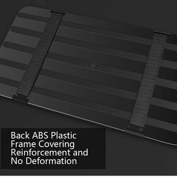 Black ABS frame car glasses case organizer with two side straps